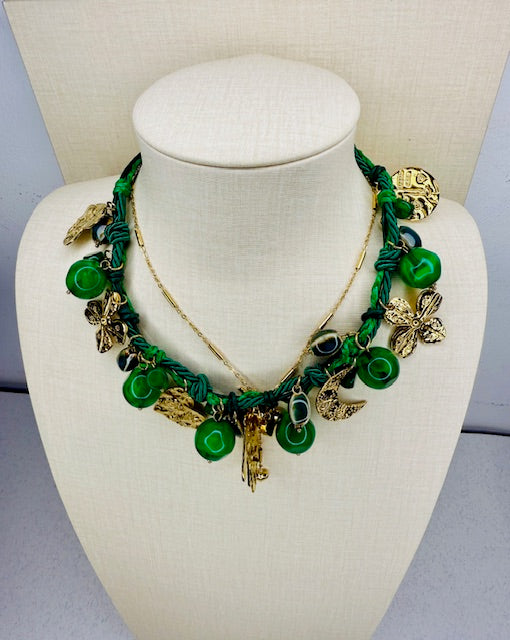 Character nature statement grande stainless steel water resistant Lucky charm necklace